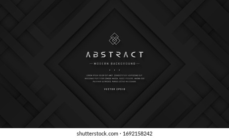 Luxury Black Realistic Texture Abstract Background, Vector background 3d paper art style can be used in cover design, book design, poster, cd cover, flyer, website