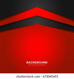luxury black red color background vector illustration