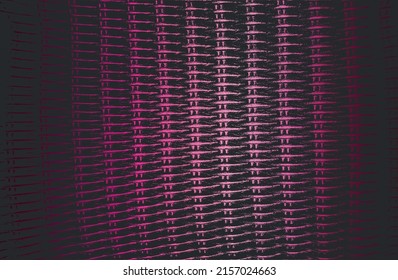 Luxury black violet metal gradient background with distressed wicker vine texture. Vector illustration
