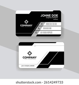  Luxury Black and White Business Card with Sleek Elegant Finish