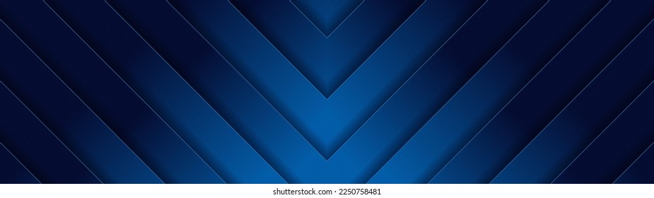 luxury blue abstract background, stage scene, straight lines overlap layer shadow gradients, corporate technology, business presentation or banner template design, texture elements