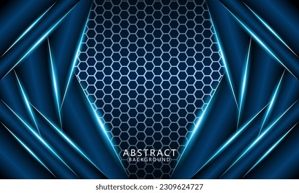 Luxury blue abstract modern background for social media design vector illustration