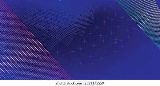 Diseño de fondo azul de lujo. Fondo con una combinación de luz estelar. Folleto de estilo decorativo Abstractas moderno. Diseño Mínimo Tradicional.