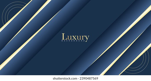 Luxury blue background with golden details