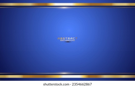 luxury blue background with realistic metal gradient