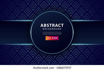 luxury blue background with silver blue line. vector illustration.