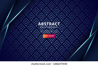 luxury blue background with silver blue line. vector illustration.