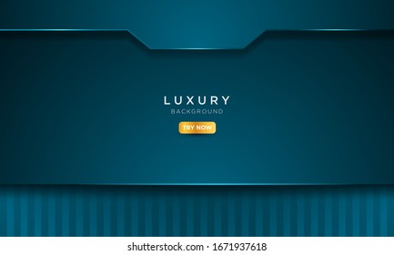 Luxury blue background with solid metal style, abstract creative background, modern landing page vector concept.