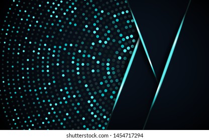 luxury blue black background with glitters