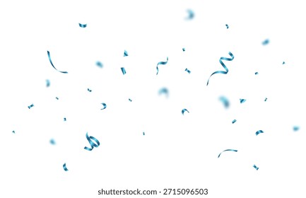 Luxury blue confetti pattern background. Zigzag pattern for celebration. Vector illustration of festive decoration.