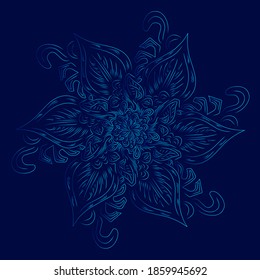 Diseño azul de lujo con un fondo oscuro. Ilustración del vector abstracto.