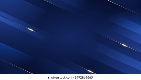 Luxury blue golden background vector design in eps 10