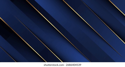 Diseño de Vector de fondo dorado azul de lujo en eps 10