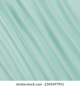 Luxury blue grey wavy fabric background. Elegant silk material. Faded violet color of satin soft fabric. Crumpled dark grey color wavy textile.