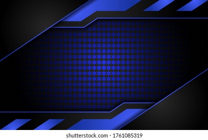 Luxury blue light on dark background