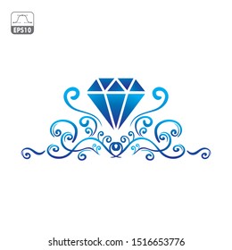Luxury Blue logo Vector Design Template - Vector