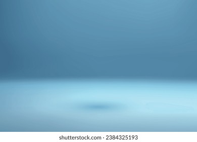 Lujoso fondo de estudio azul con focos y sombra, maqueta de plantilla para mostrar el producto