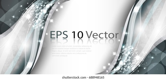 Luxury Bluish Background Template for Web Design. Vector Illustration