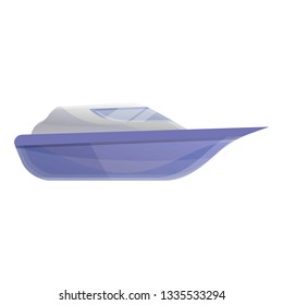Luxury boat icon. Cartoon of luxury boat vector icon for web design isolated on white background