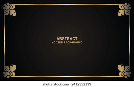 Luxury border background. Vector illustration. Abstract background.