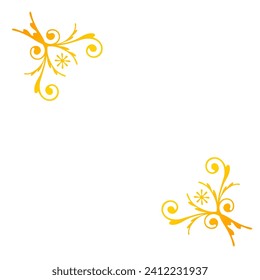 Luxury Border Corner Frame Element