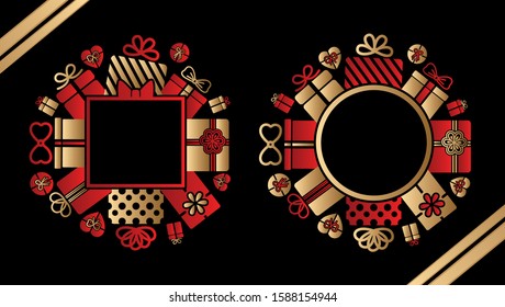 Luxury border, Gift frame premium graphic vector