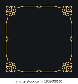 Luxury Borders Frames Vintage Stock Vector (Royalty Free) 1802808160 ...