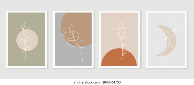 Luxury botanical golden Texture wall art vector set. Marble art design with abstract shape and gold pattern. Design for print, cover, wallpaper, Minimal and  natural wall art. Vector illustration.