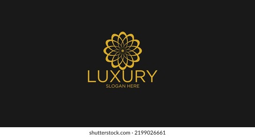 Luxury boutique flower logo design, brand identity logos designs premium vector illustration template
