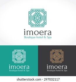 Luxury Boutique Hotel And Spa Logo Template