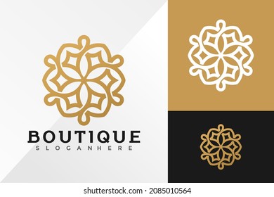 Luxury Boutique Logo Design Vector illustration template