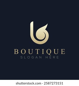 Luxury boutique logo vector, a logo suitable for boutiques
