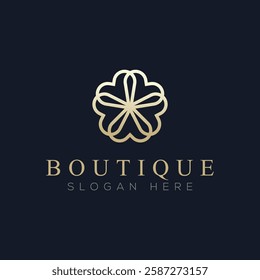 Luxury boutique logo vector, a logo suitable for boutiques