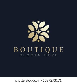 Luxury boutique logo vector, a logo suitable for boutiques