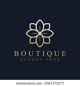 Luxury boutique logo vector, a logo suitable for boutiques
