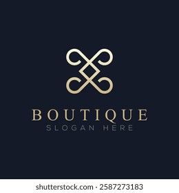 Luxury boutique logo vector, a logo suitable for boutiques