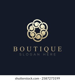 Luxury boutique logo vector, a logo suitable for boutiques