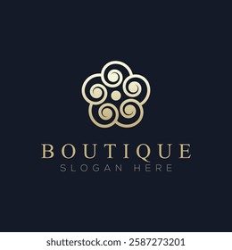 Luxury boutique logo vector, a logo suitable for boutiques