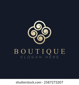 Luxury boutique logo vector, a logo suitable for boutiques