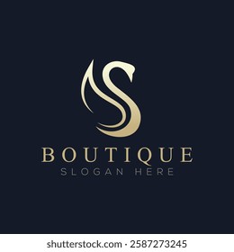 Luxury boutique logo vector, a logo suitable for boutiques