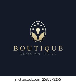 Luxury boutique logo vector, a logo suitable for boutiques