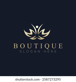 Luxury boutique logo vector, a logo suitable for boutiques