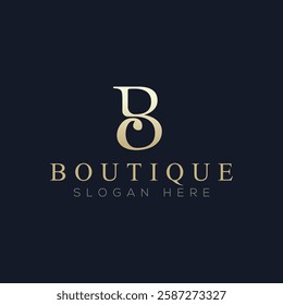 Luxury boutique logo vector, a logo suitable for boutiques