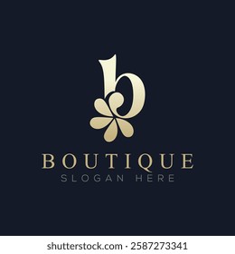 Luxury boutique logo vector, a logo suitable for boutiques