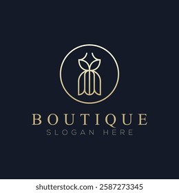 Luxury boutique logo vector, a logo suitable for boutiques