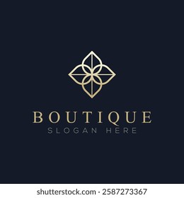 Luxury boutique logo vector, a logo suitable for boutiques