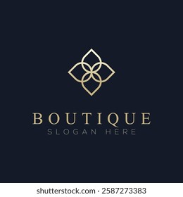 Luxury boutique logo vector, a logo suitable for boutiques