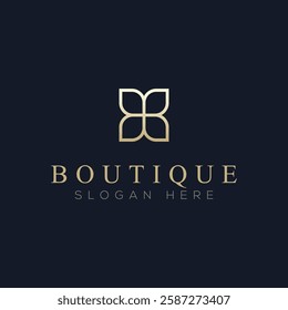 Luxury boutique logo vector, a logo suitable for boutiques