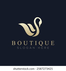 Luxury boutique logo vector, a logo suitable for boutiques
