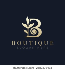 Luxury boutique logo vector, a logo suitable for boutiques